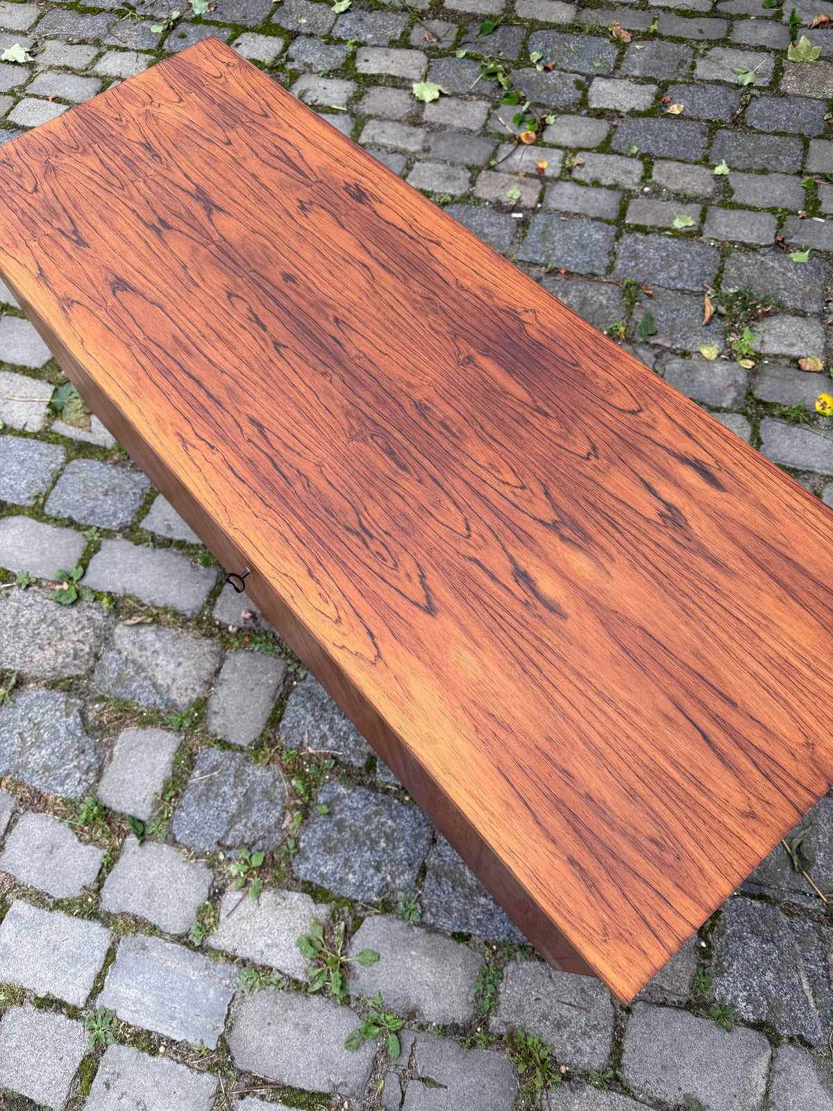 Vintage Sideboard mit Schloss aus Dänemark, Mid-Century
