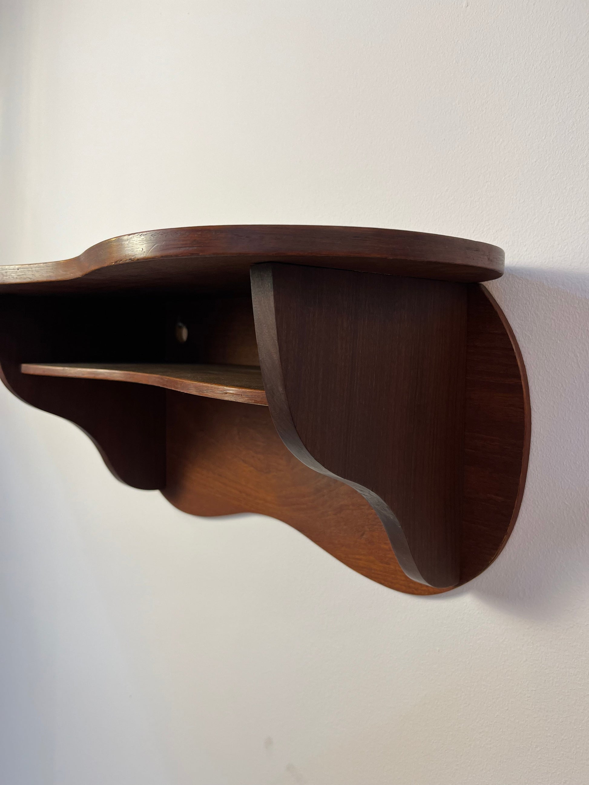 Vintage Wandregal aus Teak aus Dänemark