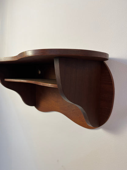Vintage Wandregal aus Teak aus Dänemark