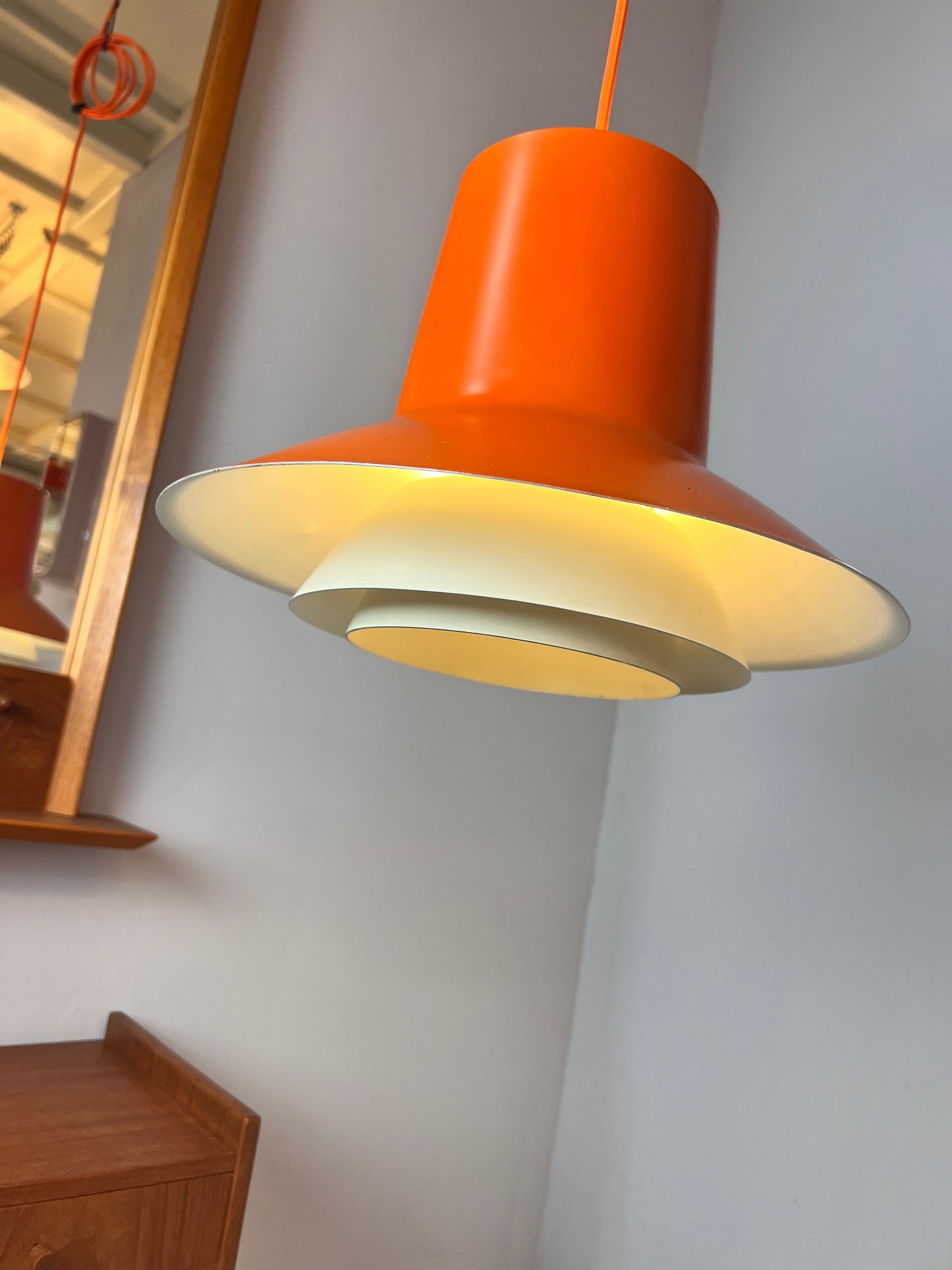 Vintage Hängelampe "Auditorie 2" von Svend Middelboe für Nordisk Solar