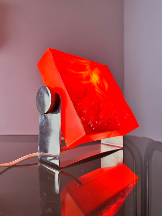 Tischlampe orange von Uwe Mersch