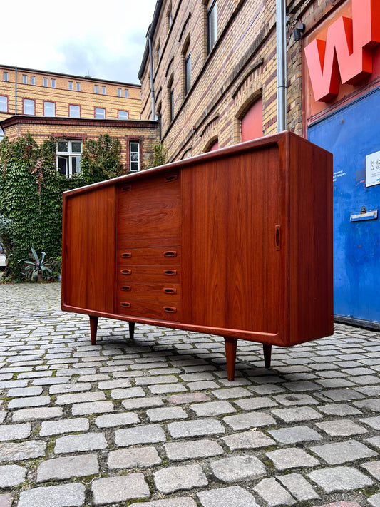 Vintage Highboard Teak von H.P. Hansen aus Dänemark