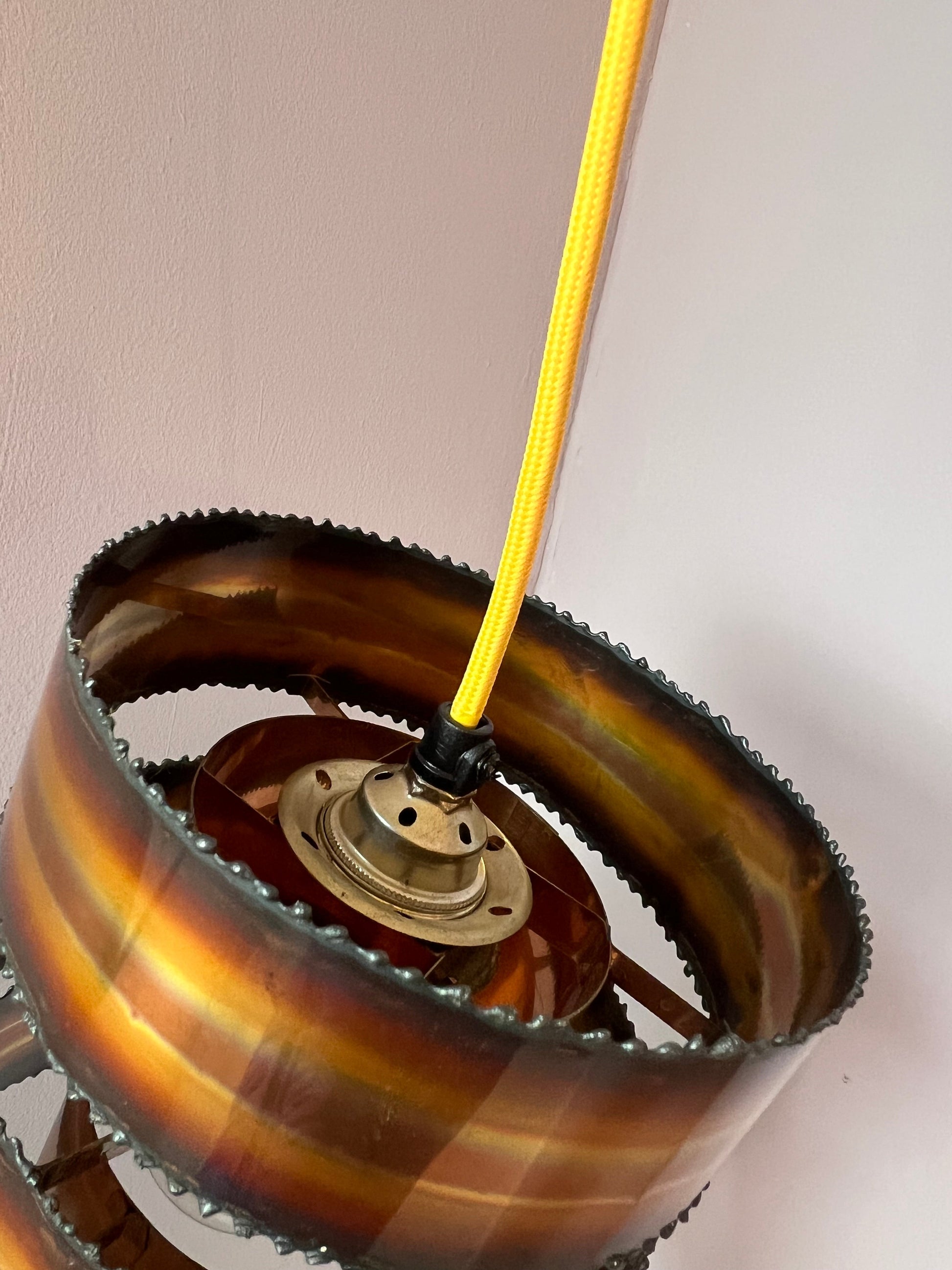 Vintage Hängelampe von Svend Aage Holm Sørensen für Holm-Sørensen und Co, Kupfer