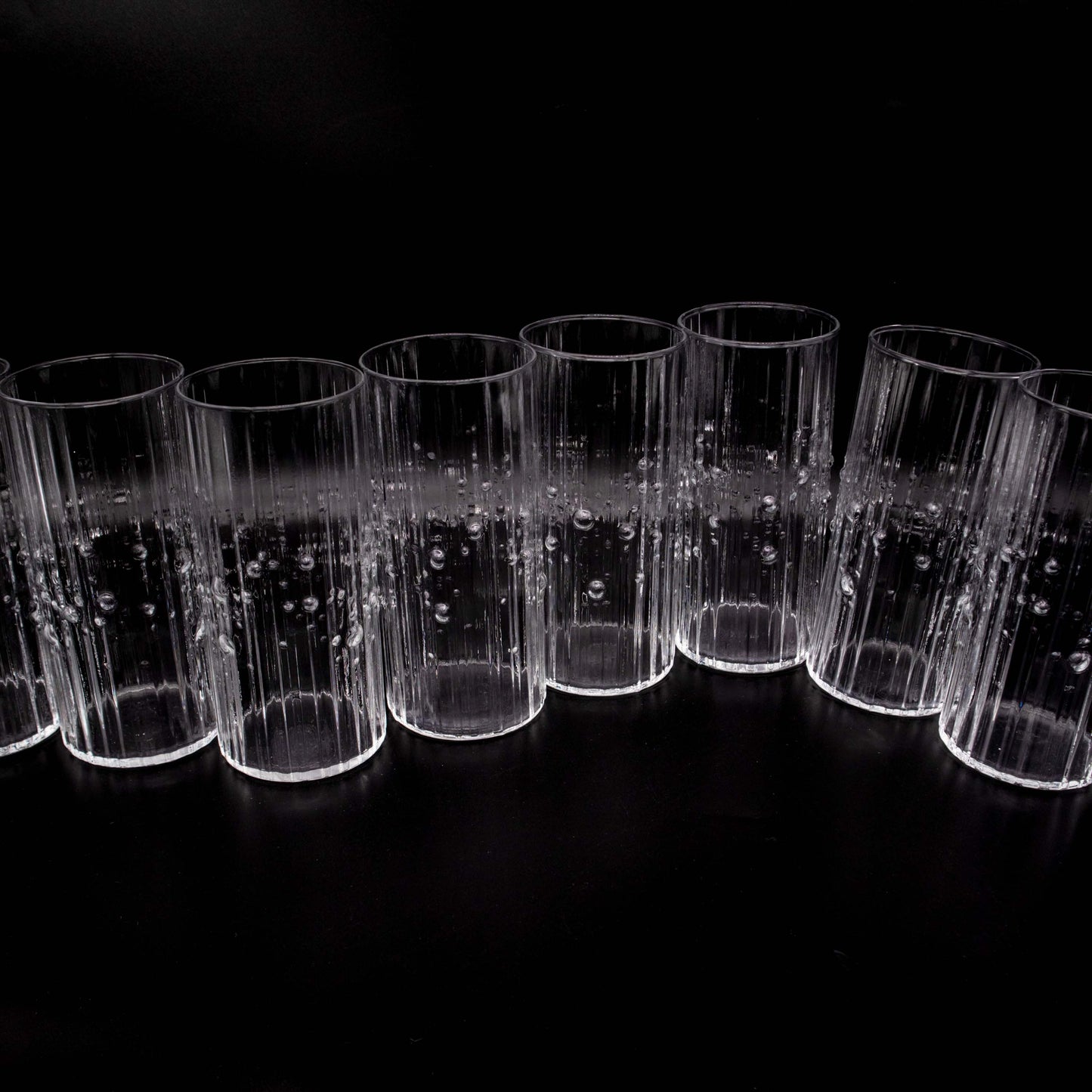 Vintage Tumblerglas Mesi von Tapio Wirkkala für Iittala Set von 8