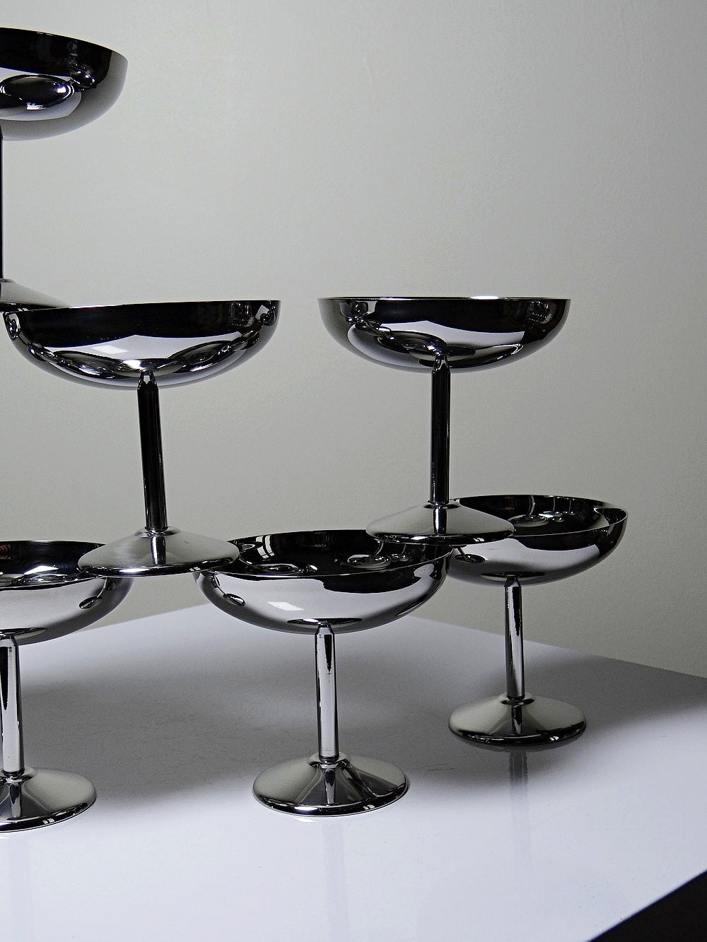 Set von 8 Vintage Dessertschale auf Fuß im Stil von Guy Degrenne