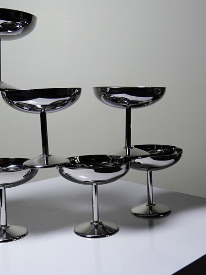 Set von 8 Vintage Dessertschale auf Fuß im Stil von Guy Degrenne