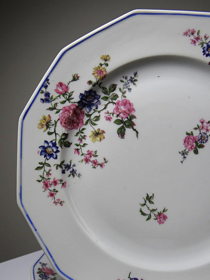 Vintage Teller Set von 4 von Bernardaud für Bernardaud Limoges floral
