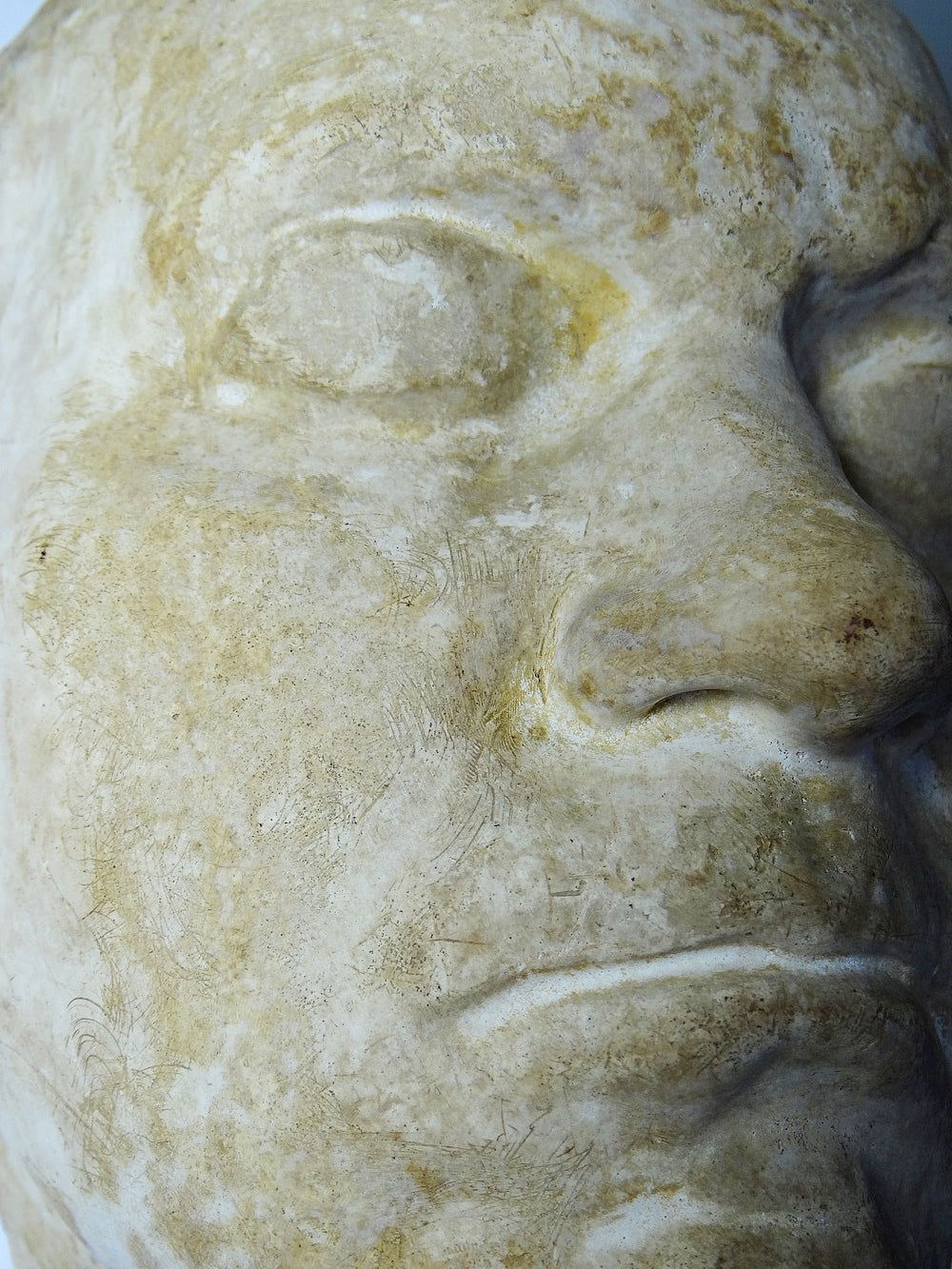 Vintage Beethoven Totenmaske aus Gips