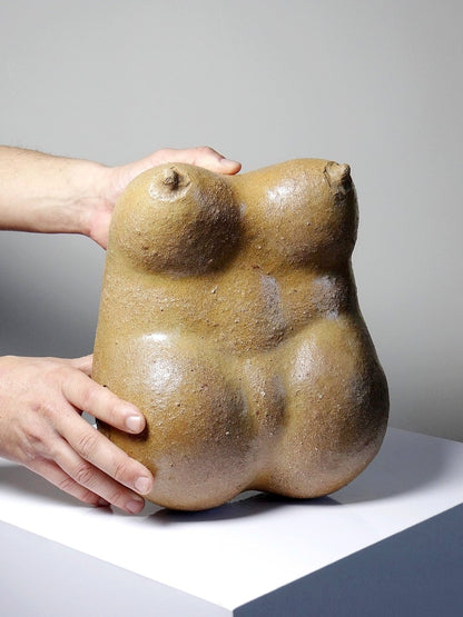 Vintage Venus Skulptur von JMB für Kunst Steinzeug braun