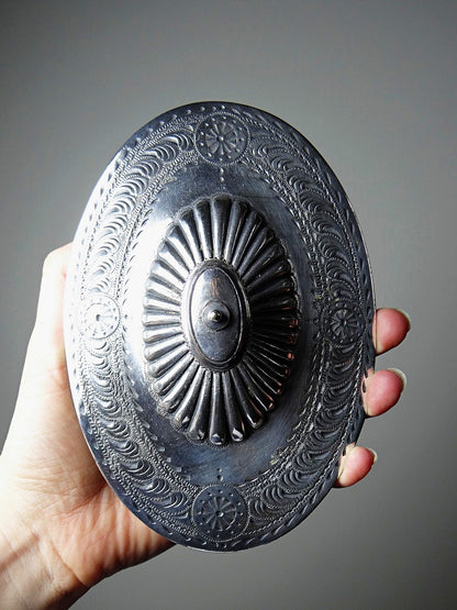 Vintage Servieraccessoire Bonbonnière von George T. und Co Blau