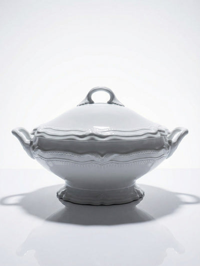 Vintage soup tureen by Bernardaud for Limoges porcelain