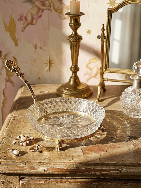 Vintage Ablageschale von L. Seiler für Sèvres Golddekoration