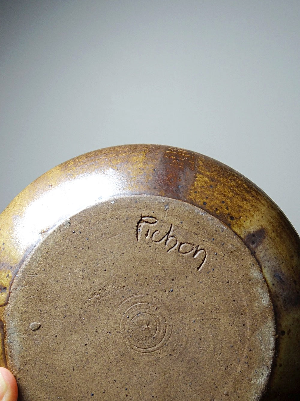 Vintage Teekanne von Pichon braun haselnuss dunklere Nuancen
