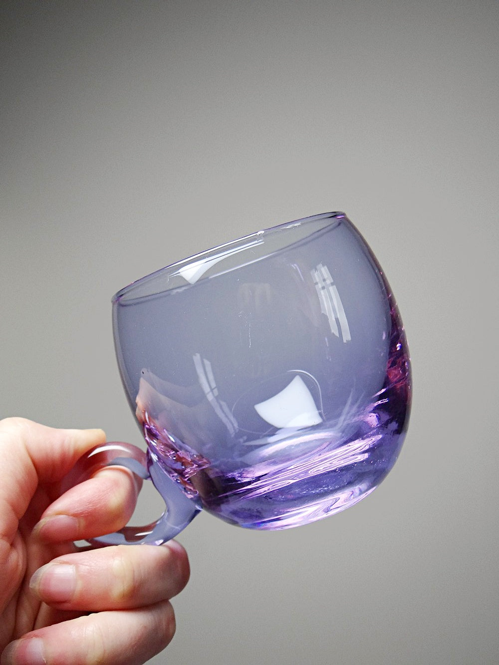 Vintage Punschservice "Bleikristall" Violett-Rosa Blau Alexandritkristall