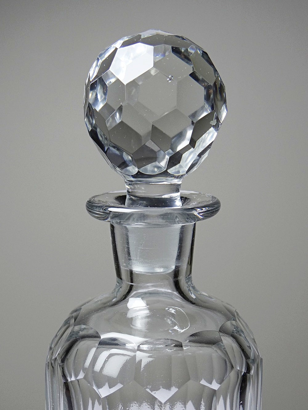 Vintage Whisky Karaffe von Elis Bergh für Baccarat klar, grün