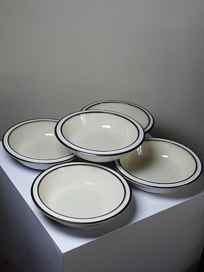 Set von 8 Vintage Schale Denby für Denby England