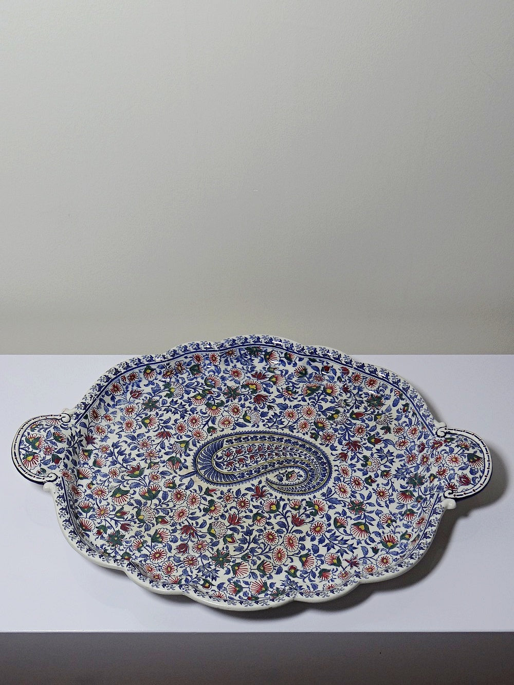 Vintage Tablett "Cachemire" von Gien
