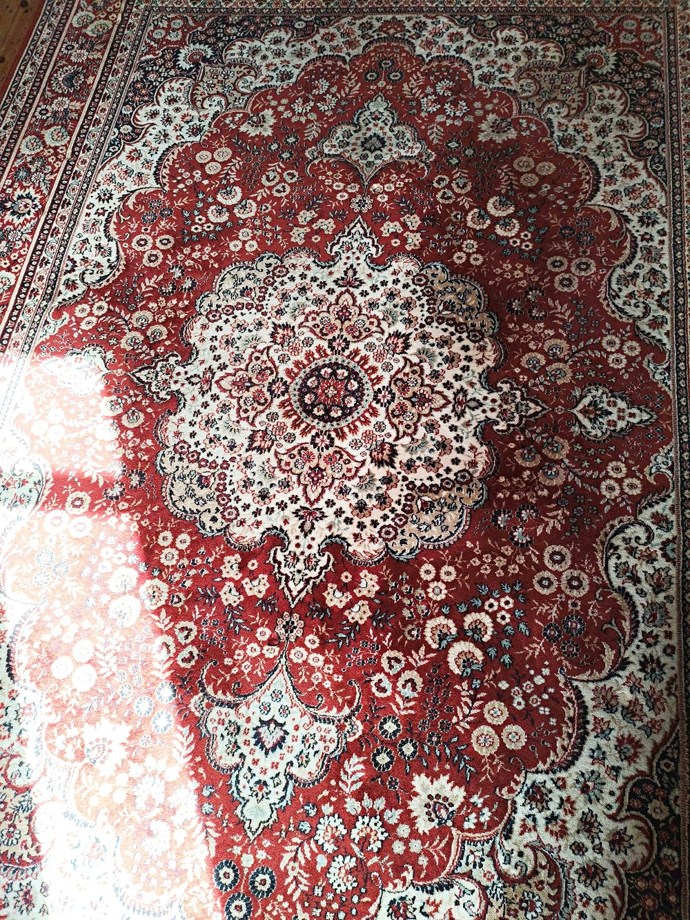 Vintage Teppich "Qualité Lussac" Perserdekor 240x340 cm aus Frankreich