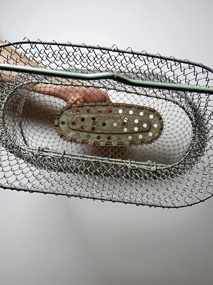 Vintage Fischreuse von Maillinox für Braun, Metall oxidiert