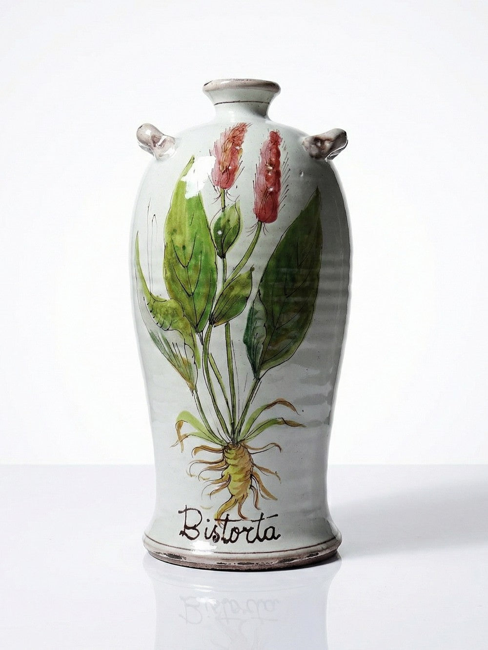 Vintage Vase Bistorta handbemalt für AM D Frankreich
