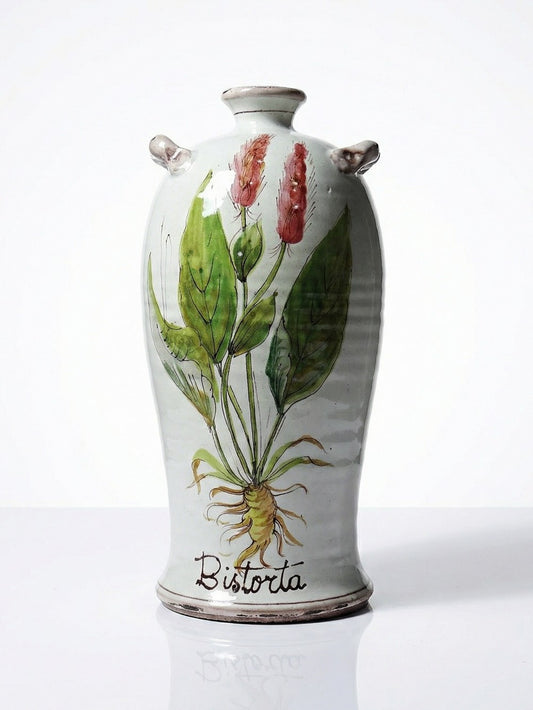 Vintage Vase Bistorta handbemalt für AM D Frankreich