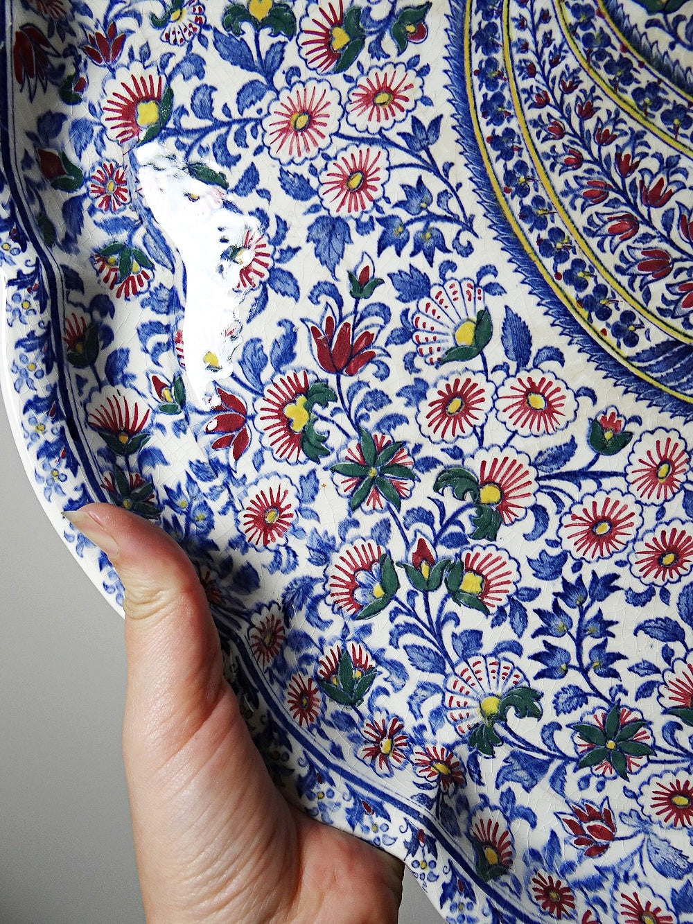 Vintage Tablett "Cachemire" von Gien