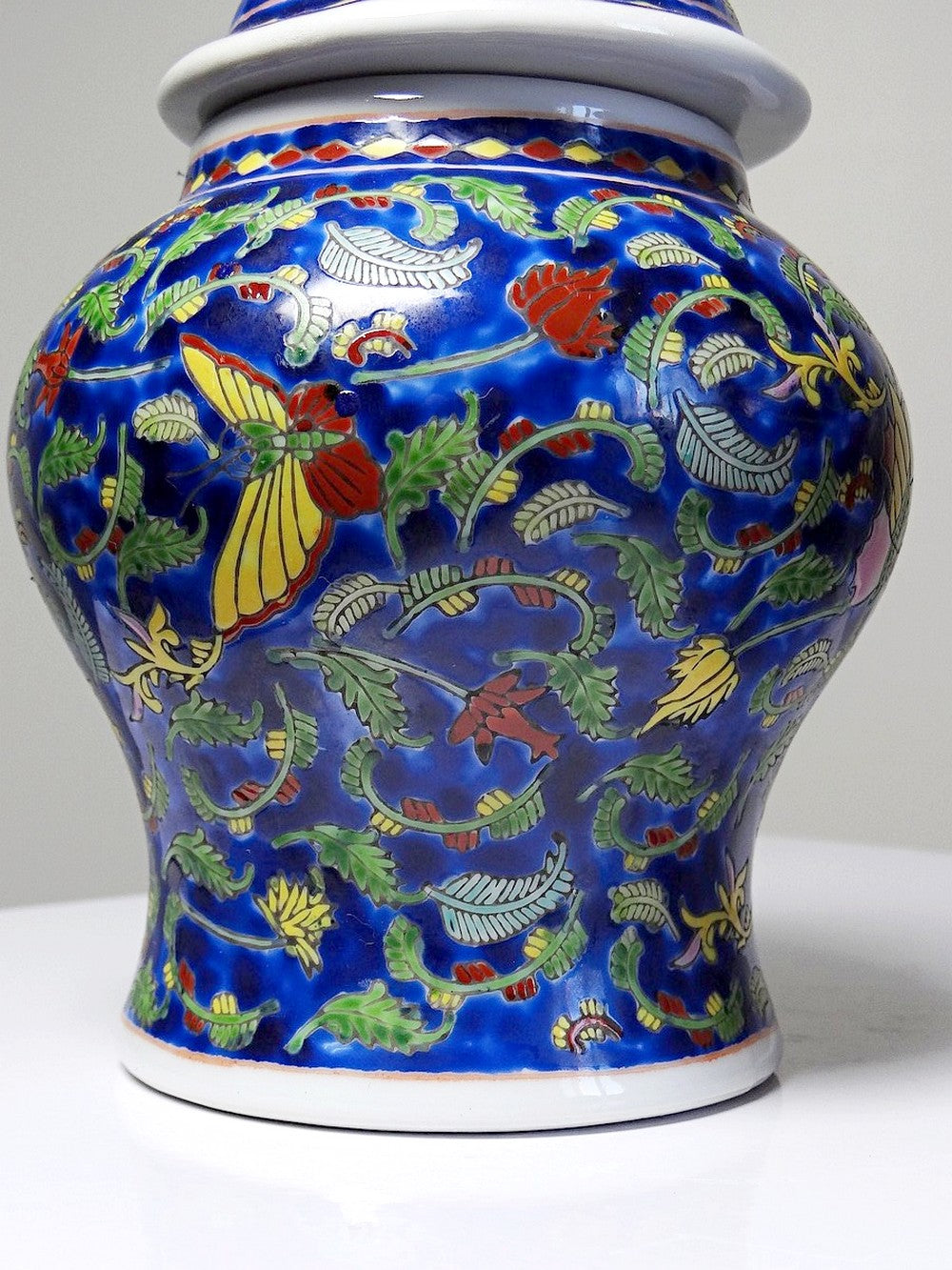 Vintage Set von 2 Ingwertopf von Kangxi Nian Zhi für China blau
