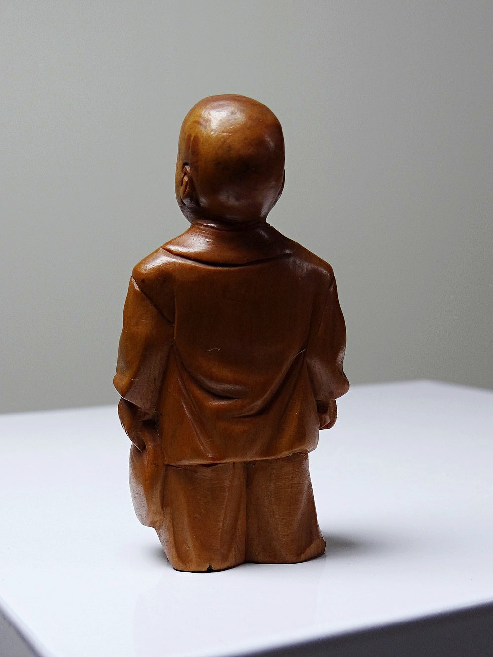 Vintage Figur chinesische Kinderfigur Buchsbaum braun Kunst