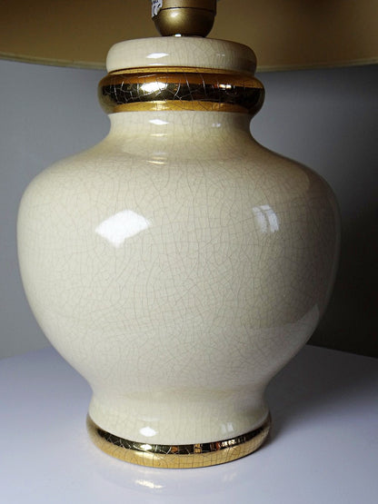 Vintage Lampe Panama Champagne Dynastie von Le Dauphin beige