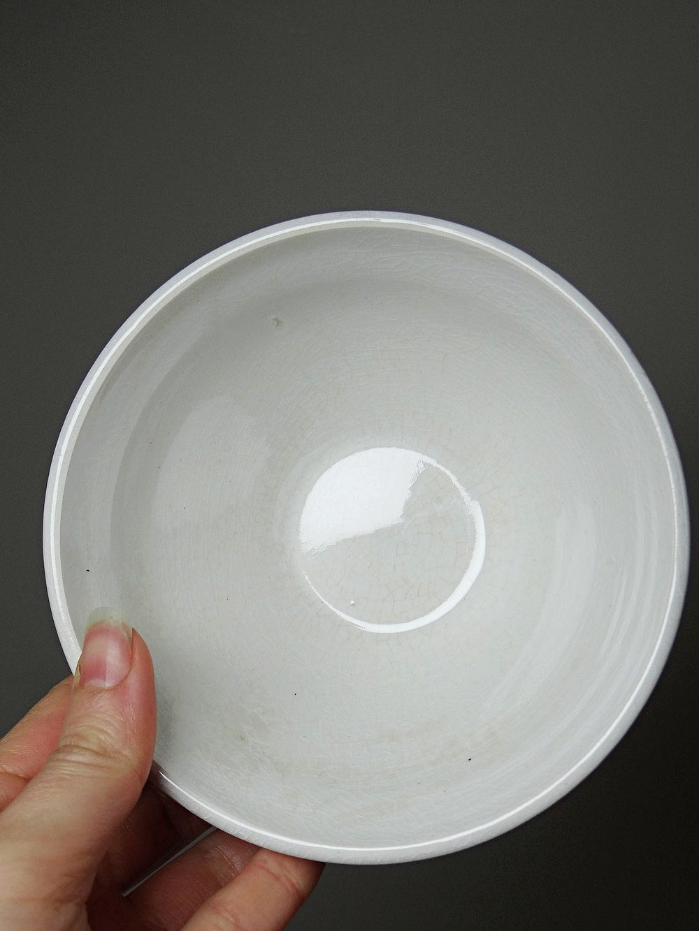 Set von 4 Vintage Kaffeeschale Badonviller Art Déco Dekor
