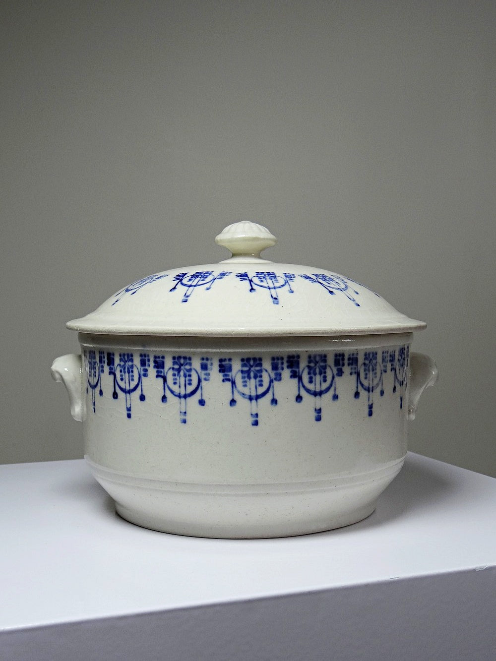 Vintage Bouillontopf St Uze blau