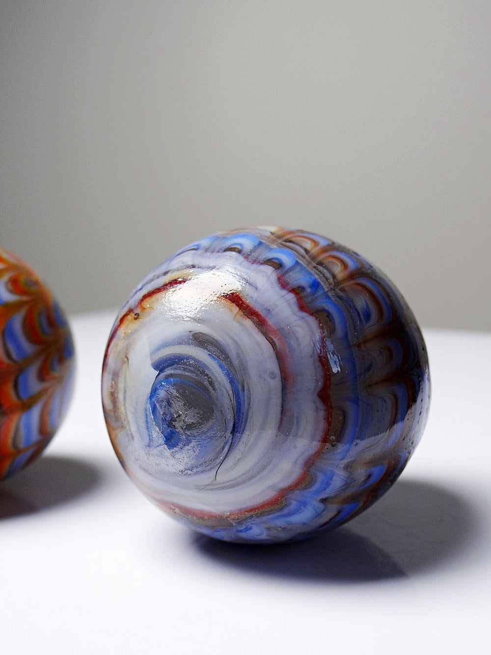 Vintage Set von 2 Murano-Glasei mehrfarbig, Kunst
