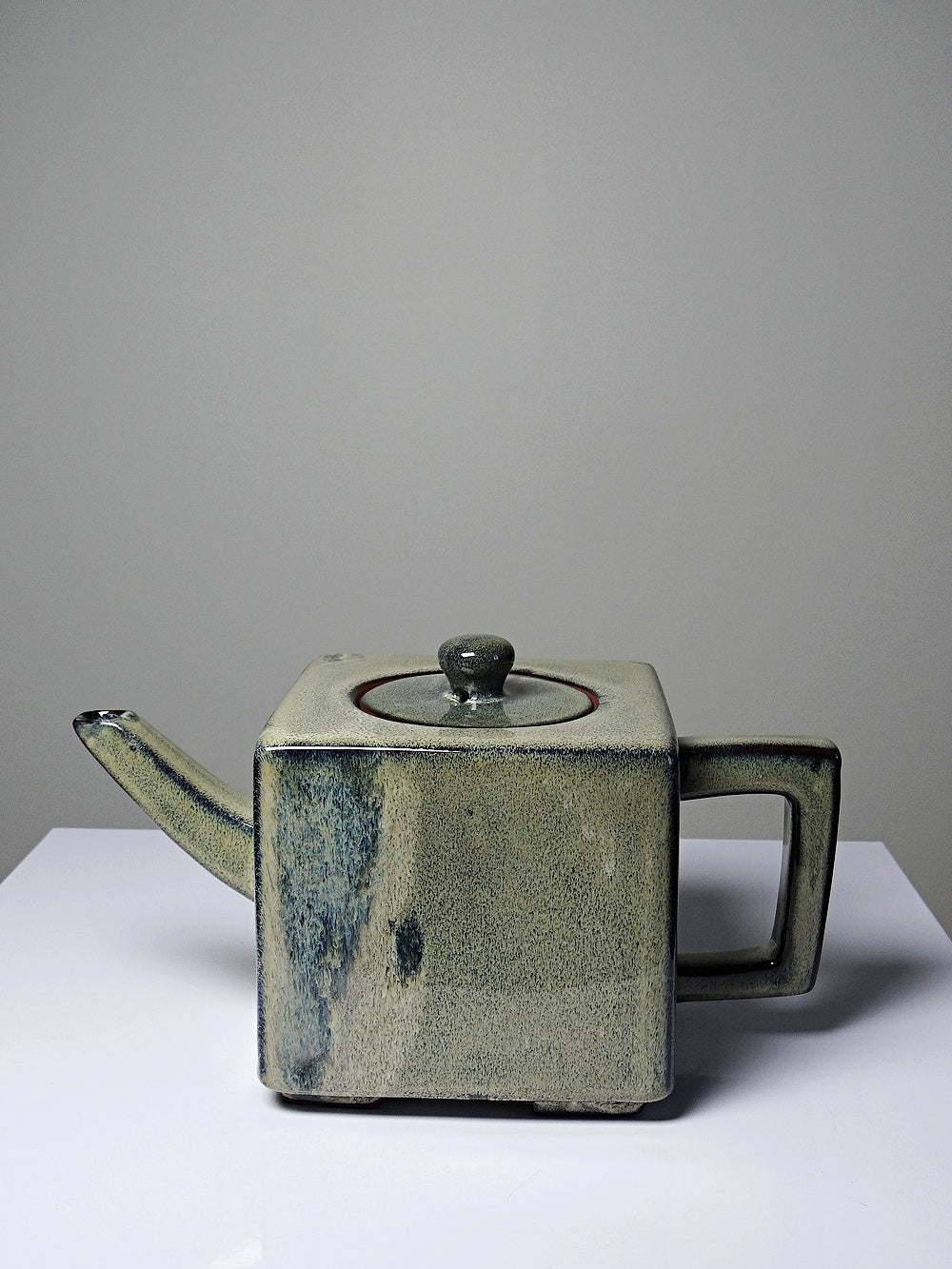 Vintage Teeservice von CFOC für China Foreign Trade Corporation grün blau Terrakotta