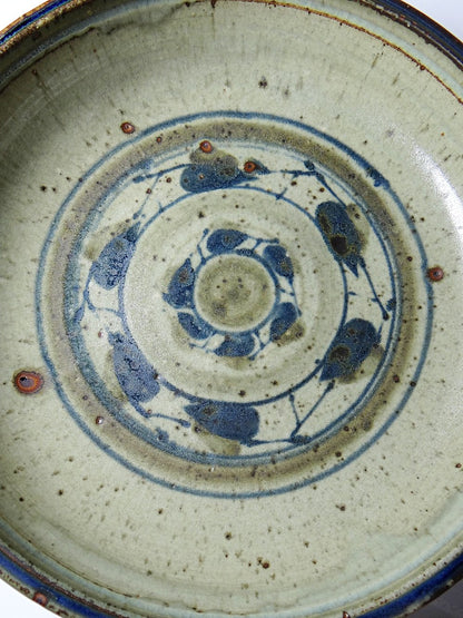 Vintage Schale mit Pyritglasur grau-grün blau Vintagegrau-grün blau pyrit Grès Pyritglasur