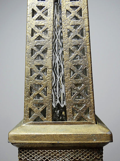 Vintage Likörflasche "Le Fiacre" Eiffelturm mit Spieluhr aus Japan