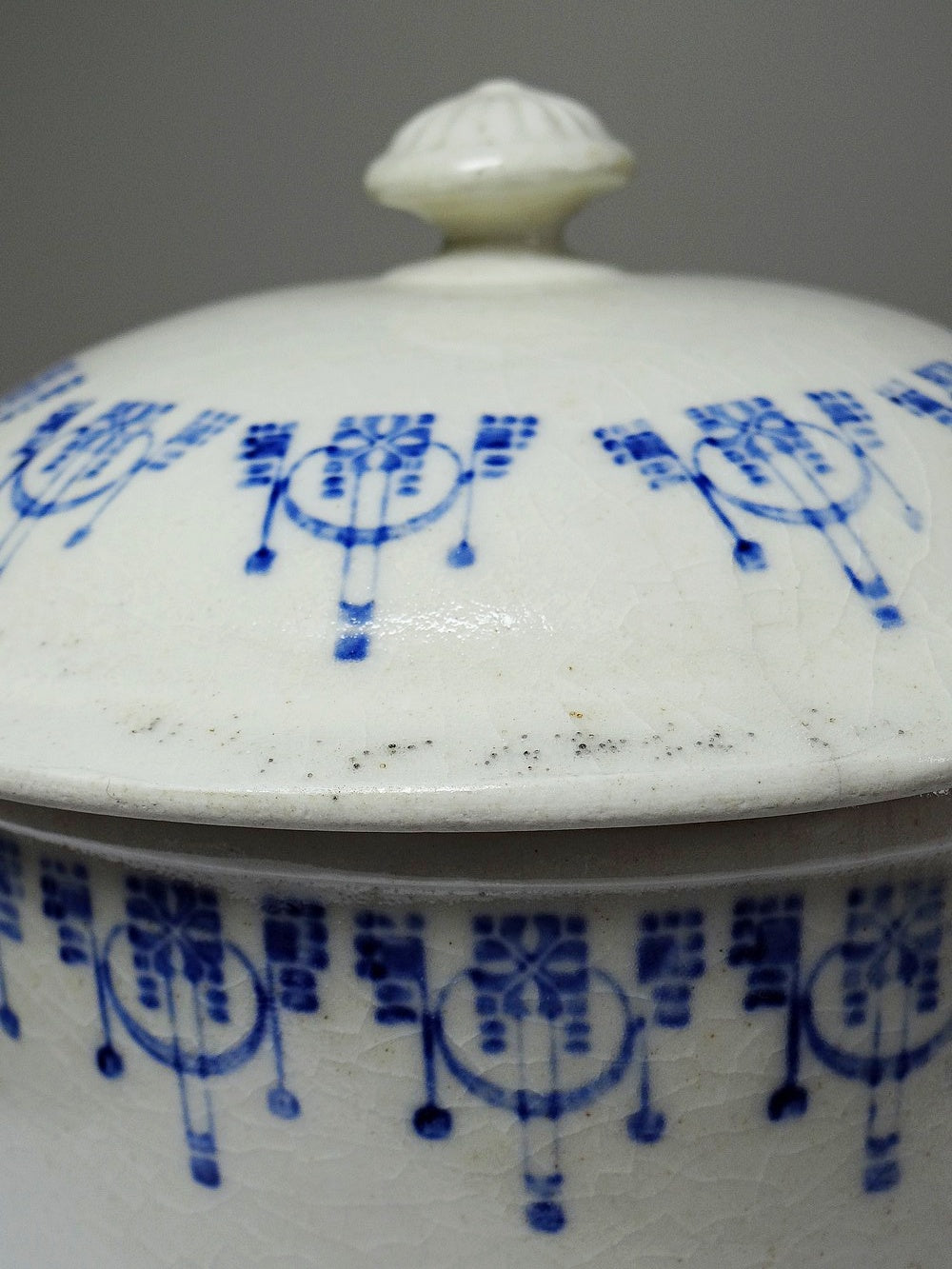Vintage Bouillontopf St Uze blau