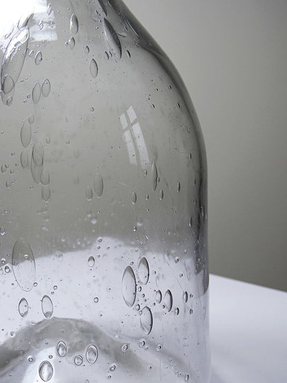 Vintage Flasche Servieraccessoire durchsichtig, Glas, Kork