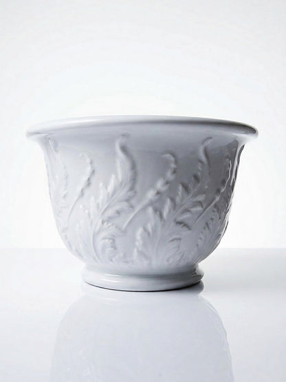 Vintage Übertopf für Porcelaine de Limoges weiß blassblau/céladon