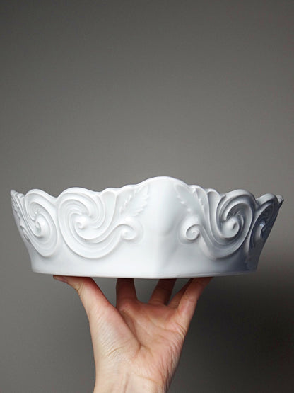 Vintage Schüssel von Limoges für Porzellan celadongrün