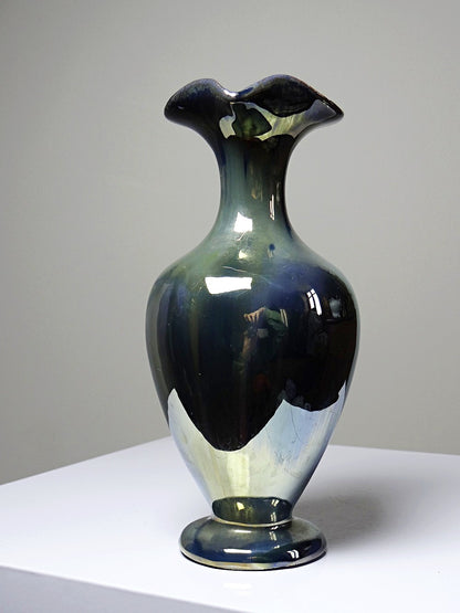 Vintage Steinzeugkanne Grès de Rambervillers für Rambervillers Blau