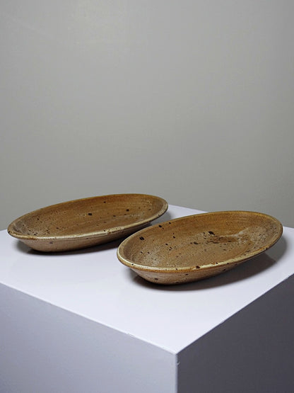 Vintage Schale von Salins für Salins Inaltérable oval braun