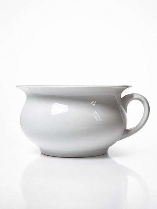 Vintage Nachttopf "Limoges France" aus weißem Limoges-Porzellan