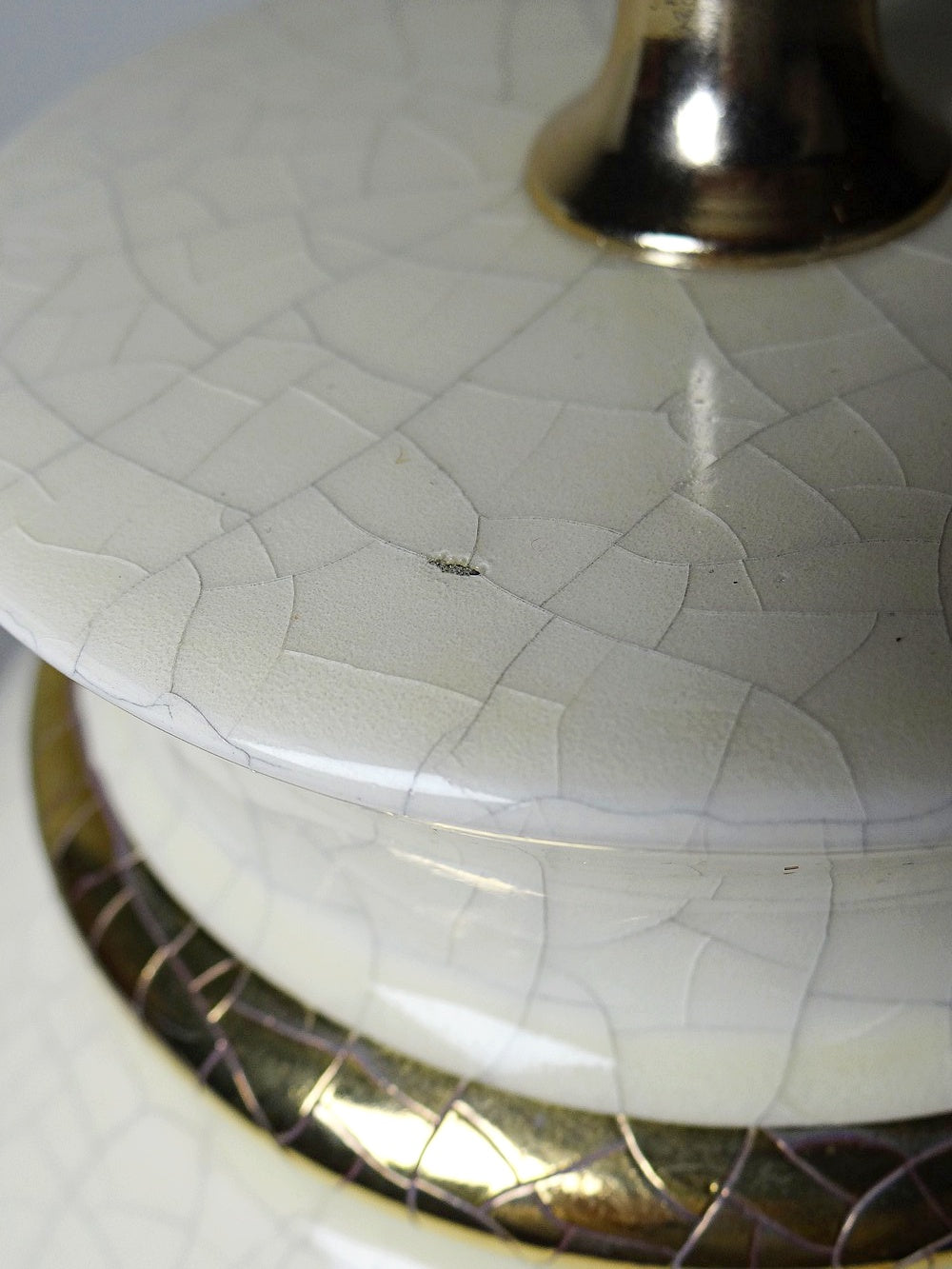 Vintage Lampe von Le Dauphin für Le Dauphin beige