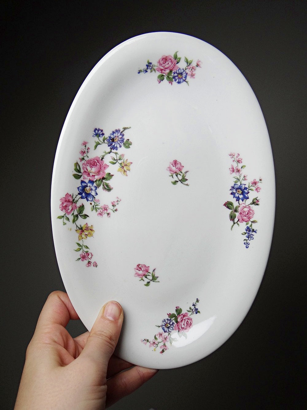 Vintage Schale Set von 2 von Bernardaud für B&C Italia floral