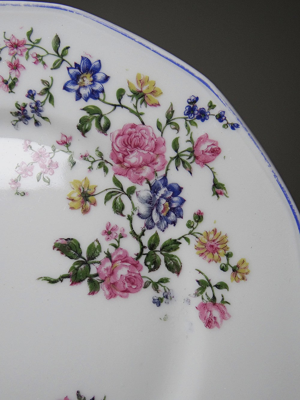 Vintage Dessertteller von Bernardaud für B&C° florales Dekor Set von 7