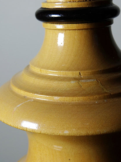 Vintage Lampe Verdennes von Le Dauphin helles Holz schwarz