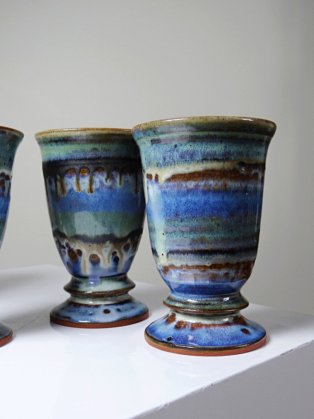 Vintage Mazagran Set von 5, glasiert, Frankreich