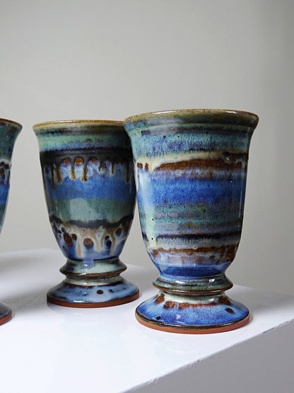 Vintage Mazagran Set von 5, glasiert, Frankreich