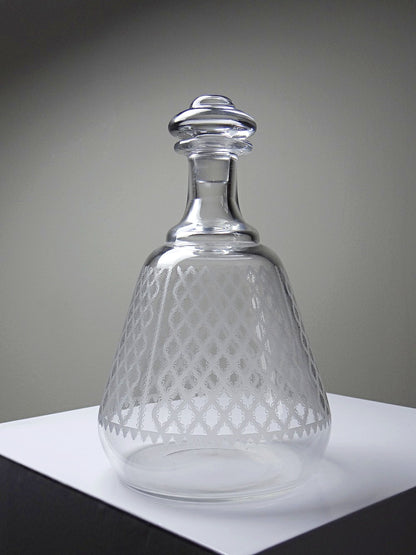 Vintage Kristallkaraffe Alhambra von Baccarat für Baccarat, transparent
