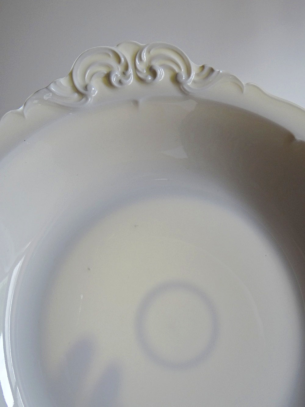 Vintage Servierplatte Porzellan Limoges Weiß